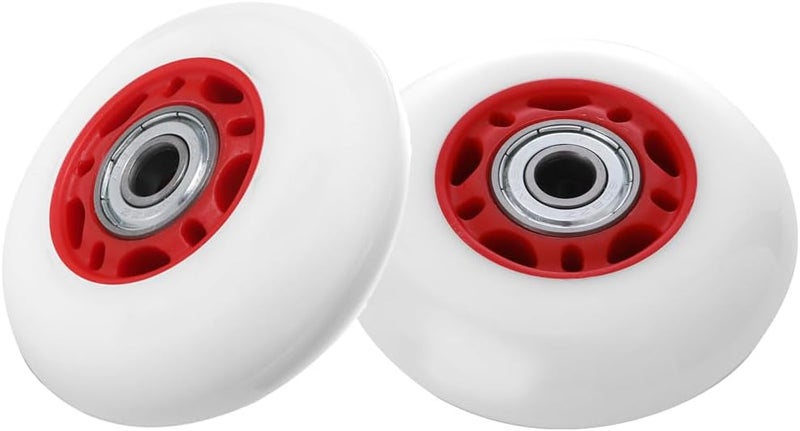 KAMIER Caster Wheels 68mm x 24mm Replacement for Razor 360 FlashRider RipRider PowerRider Drifting Caster Trike Tricycle RipStik Ripster Kids Scooter Skateboard CasterBoard Wheel Parts Red (2 pack) - Image 1